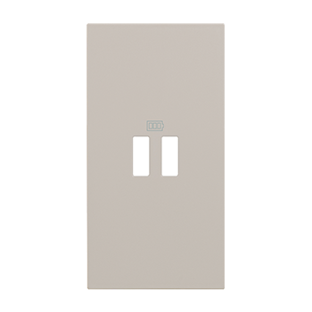 [PTG032.00514] BTICINO KM12C, L.Now, USB Charger Plate 2 Modules Sand