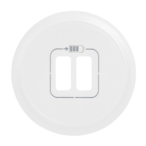 [PTG032.00630] LEGRAND 068256, Céliane Plate, Double Socket for USB Charger, White