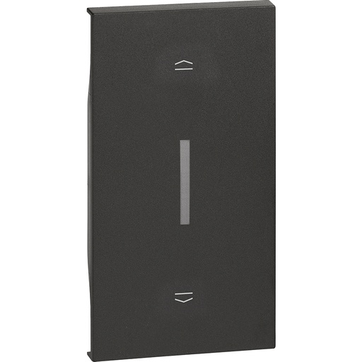 [PTG032.00652] BTICINO KG06M2, L.Now, Shutter Switch Key 2 Modules Black