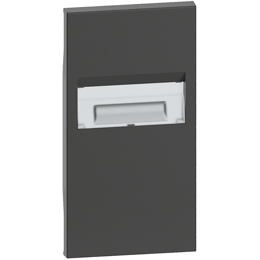 [PTG032.00655] BTicino KG71, L.Now, Placă pentru lampă direcțională, 2 module, Negru  