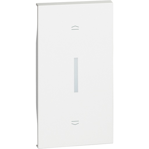 [PTG032.00662] BTicino KW06M2, L.Now, Buton comutator jaluzele, 2 module, Alb  