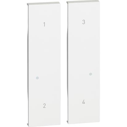 [PTG032.00671] BTICINO KW37M2, L.Now, Cover for Wireless Control 4 Scenarios Ref. K4575CW