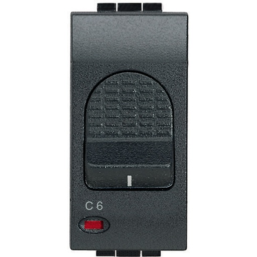 [PTG264.02237] BTICINO L4301/6, Thermal Magnetic Circuit Breaker, 2 Poles with 1P Protected,, 6A 230 Vac Icn= 1500A