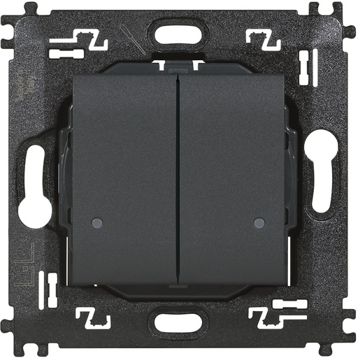 [PTG264.02293] BTICINO L4003DCW, Double Wireless Light Switch with 2 Buttons To Control 2 DiffereNT Connected Devices for Lights
