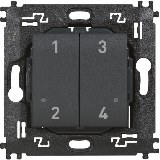 [PTG264.02308] BTICINO L4575CW, Wireless Scenarios Control with 4 Buttons for Activating Of Scenarios 1,2,3 and 4