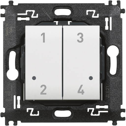 [PTG264.02309] BTICINO N4575CW, Comutator wireless cu 4 butoane pentru activarea scenariilor 1,2,3 și 4