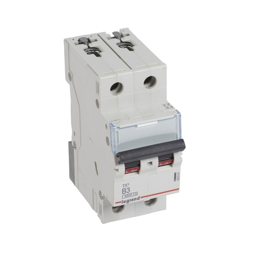 [PTG163.01313] LEGRAND 403381, TX³ MCB, 2P, 3 A, Curve B, 6 kA