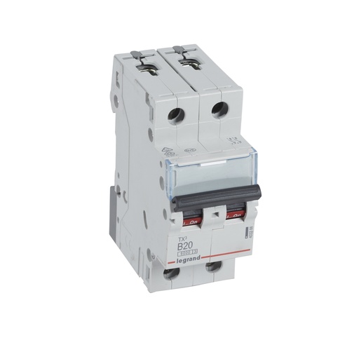 [PTG163.01320] LEGRAND 403388, TX³ 6000 MCB, 2P, 20 A, Curve B, 230/400 V