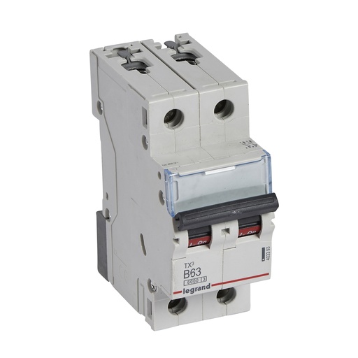[PTG163.01325] LEGRAND 403393, TX³ 6000 MCB, 2P, 63 A, Curve B, 230/400 V