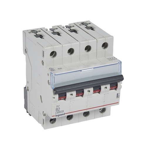 [PTG163.01342] LEGRAND 403410, TX³ 6000 MCB, 4P, 2 A, Curve B, 400 V