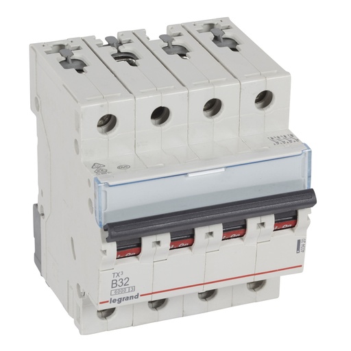 [PTG163.01352] LEGRAND 403420, MCB TX³ 6000, 4P, 400 V, 32 A, Curbă B