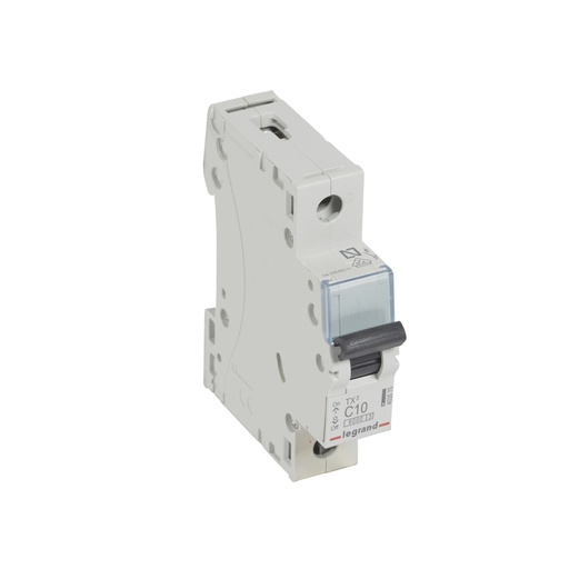 [PTG163.01363] LEGRAND 403575, MCB TX³ 6000, 1P, 230/400 V, 10 A, Curbă C, Bare de alimentare mAgistrale de tip prelungitoare