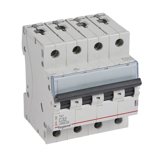 [PTG163.01394] LEGRAND 403629, TX³ 6000 MCB, 4P, 32 A, Curve C, for extension busbars