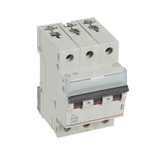 [PTG163.01399] LEGRAND 403755, TX³ MCB, 3P, 16 A, Curve D, 6 kA