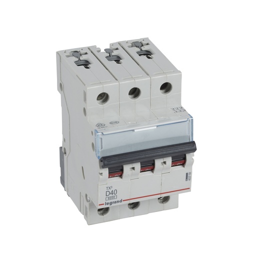 [PTG163.01403] LEGRAND 403759, TX³ MCB, 3P, 40 A, Curve D, 6 kA