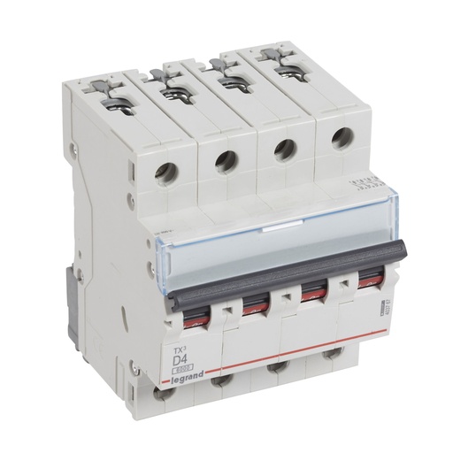 [PTG163.01409] LEGRAND 403767, TX³ MCB, 4P, 4 A, Curve D, 6 kA