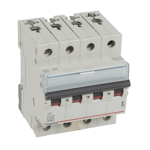 [PTG163.01415] LEGRAND 403775, TX³ MCB, 4P, 32 A, Curve D, 6 kA