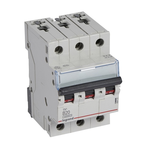 [PTG163.01424] LEGRAND 404127, TX³ MCB, 3P, 20 A, Curve B, 10 kA