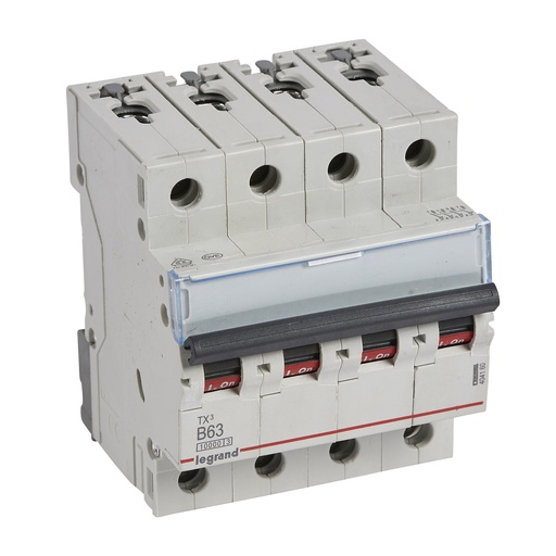 [PTG163.01442] LEGRAND 404160, MCB TX³ 10000, 4P, 400 V, 63 A, Curbă B