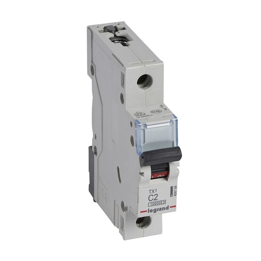 [PTG163.01445] LEGRAND 404164, MCB TX³ 10000, 1P, 230/400 V, 2 A, Curbă C