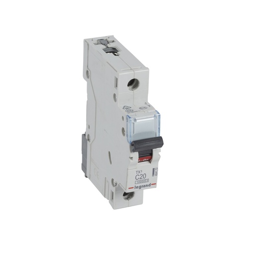 [PTG163.01452] LEGRAND 404172, MCB TX³ 10000, 1P, 230/400 V, 20 A, Curbă C