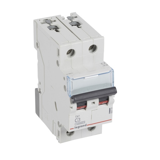 [PTG163.01461] LEGRAND 404199, TX³ MCB, 2P, 3 A, Curve C, 10 kA