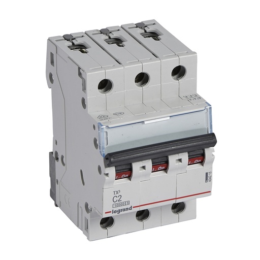 [PTG163.01472] LEGRAND 404215, TX³ 10000 MCB, 3P, 2 A, Curve C, 400 V