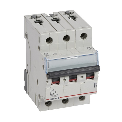 [PTG163.01480] LEGRAND 404224, TX³ 10000 MCB, 3P, 25 A, Curve C, 400 V