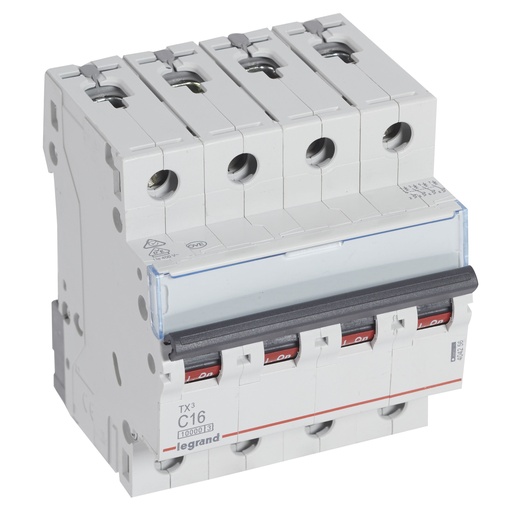 [PTG163.01494] LEGRAND 404256, MCB TX³ 10000, 4P, 400 V, 16 A, Curbă C