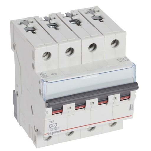 [PTG163.01499] LEGRAND 404261, TX³ 10000 MCB, 4P, 50 A, Curve C, 400 V