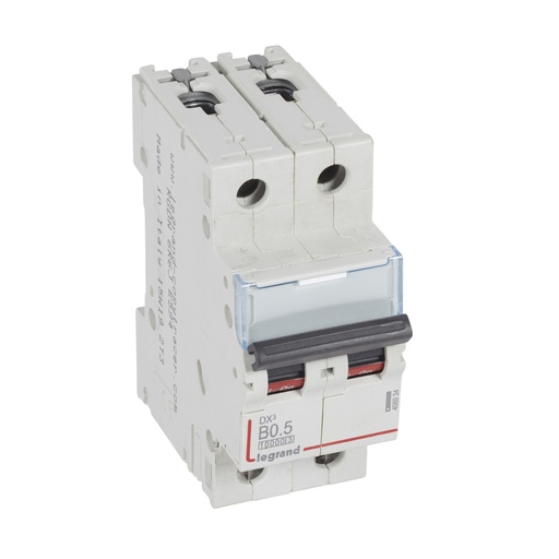 [PTG163.01515] LEGRAND 408934, DX³ MCB, 2P, 0.5 A, Curve B, 10 kA