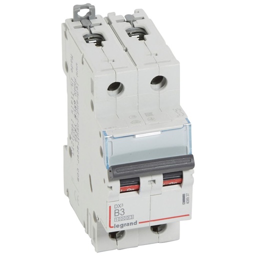 [PTG163.01518] LEGRAND 408937, DX³ 10000 MCB, 2P, 3 A, Curve B, 16 kA
