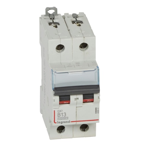 [PTG163.01522] LEGRAND 408941, DX³ 10000 MCB, 2P, 13 A, Curve B, 16 kA