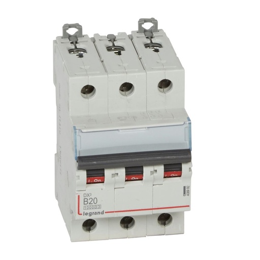 [PTG163.01538] LEGRAND 408992, DX³ 10000 MCB, 3P, 20 A, Curve B, 16 kA