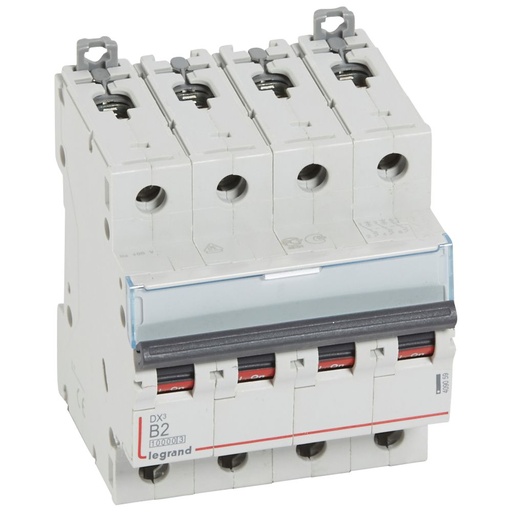 [PTG163.01546] LEGRAND 409059, DX³ 10000 MCB, 4P, 2 A, Curve B, 16 kA, 400 V