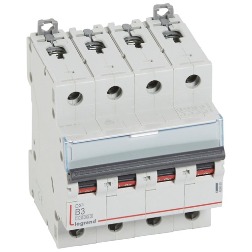 [PTG163.01547] LEGRAND 409060, DX³ 10000 MCB, 4P, 3 A, Curve B, 16 kA, 400 V