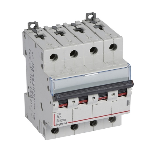 [PTG163.01548] LEGRAND 409061, DX³ 10000 MCB, 4P, 4 A, Curve B, 16 kA, 400 V
