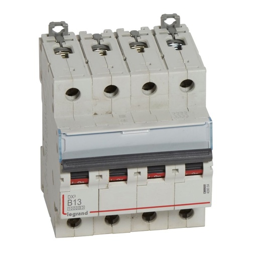 [PTG163.01551] LEGRAND 409064, DX³ 10000 MCB, 4P, 13 A, Curve B, 16 kA, 400 V