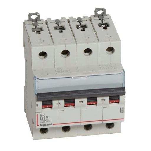 [PTG163.01552] LEGRAND 409065, DX³ 10000 MCB, 4P, 16 A, Curve B, 16 kA, 400 V