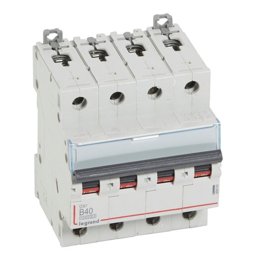 [PTG163.01556] LEGRAND 409069, MCB, DX³ 10000, 16 kA, 4P, 400 V, 40 A, Curbă B
