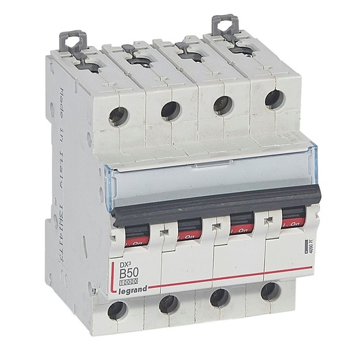 [PTG163.01557] LEGRAND 409070, DX³ 10000 MCB, 4P, 50 A, Curve B, 16 kA, 400 V