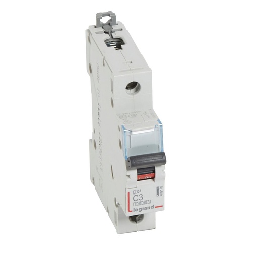[PTG163.01563] LEGRAND 409109, MCB, DX³ 10000, 16 kA, 1P, 230/400 V, 3 A, Curbă C