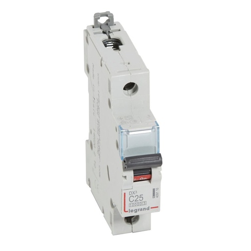 [PTG163.01570] LEGRAND 409116, DX³ 10000 MCB, 1P, 25 A, Curve C, 16 kA, 230/400 V