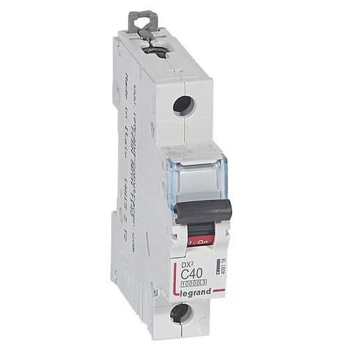 [PTG163.01572] LEGRAND 409118, MCB, DX³ 10000, 16 kA, 1P, 230/400 V, 40 A, Curbă C