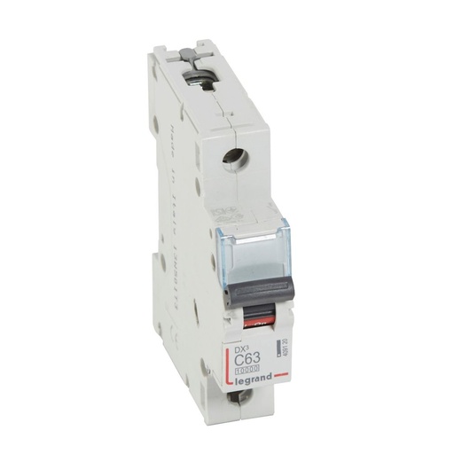 [PTG163.01574] LEGRAND 409120, MCB, DX³ 10000, 16 kA, 1P, 230/400 V, 63 A, Curbă C