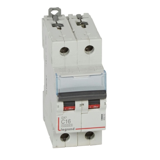 [PTG163.01583] LEGRAND 409202, MCB, DX³ 10000, 16 kA, 2P, 230/400 V, 16 A, Curbă C