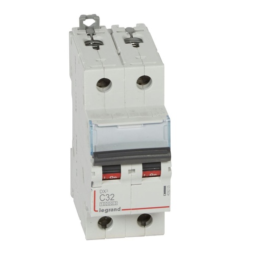 [PTG163.01586] LEGRAND 409205, MCB, DX³ 10000, 16 kA, 2P, 230/400 V, 32 A, Curbă C
