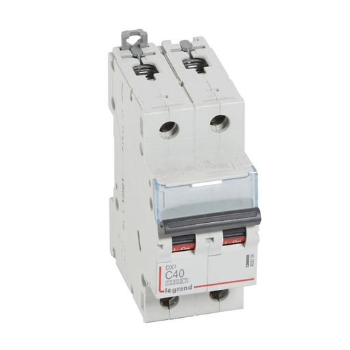 [PTG163.01587] LEGRAND 409206, DX³ 10000 MCB, 2P, 40 A, Curve C, 16 kA, 230/400 V