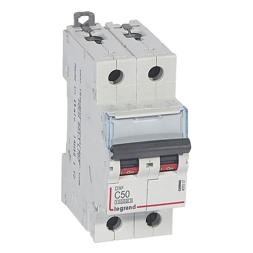 [PTG163.01588] LEGRAND 409207, MCB, DX³ 10000, 16 kA, 2P, 230/400 V, 50 A, Curbă C