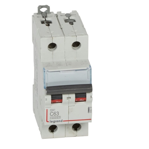 [PTG163.01589] LEGRAND 409208, DX³ 10000 MCB, 2P, 63 A, Curve C, 16 kA, 230/400 V